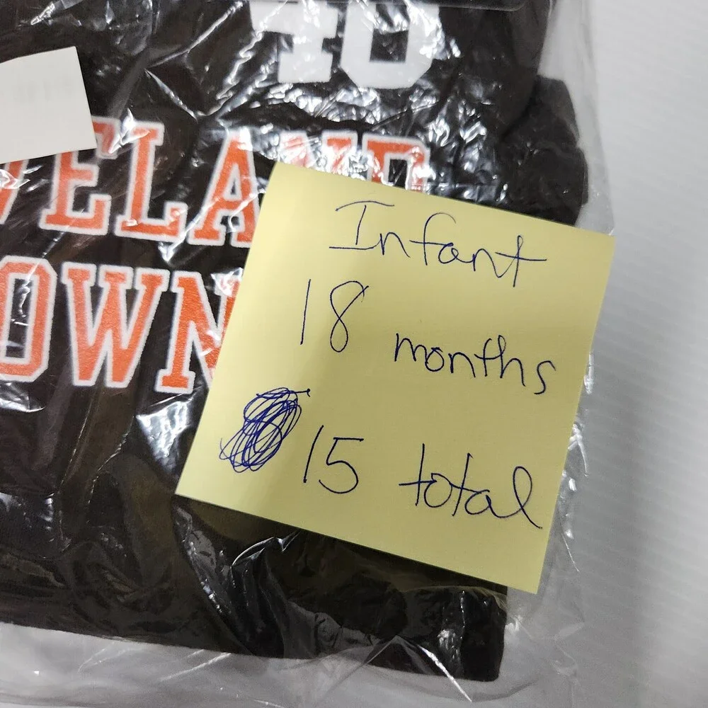 Nfl Peyton Hillis 40 Cleveland Browns Infant Bodysuit 18M Brown Romper 156